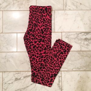 Pink Cheetah Print Leggings